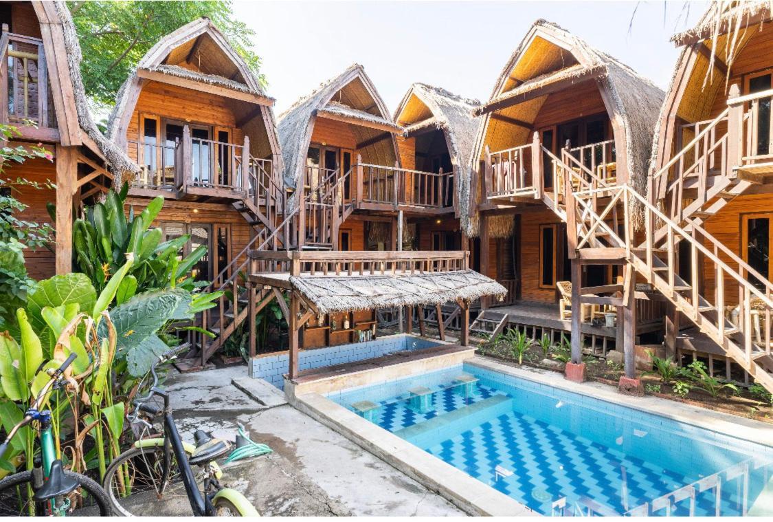 Deep House Bungalows Gili Trawangan Exterior foto